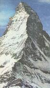 unknow artist Matterhorn subscription lange omojligt that bestiga,trots that the am failing approx 300 metre stores an Mont Among oil painting reproduction